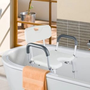 Silla de ducha con respaldo y reposabrazo BA393