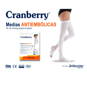 Medias Antiembólica Cranberry