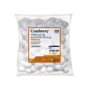 Tórulas de algodón bolsa Cranberry