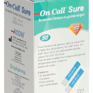 Tiras reactivas glucosa on call Sure x 50un