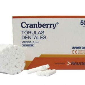Tórulas dentales 8 mm 500 unid Cranberry