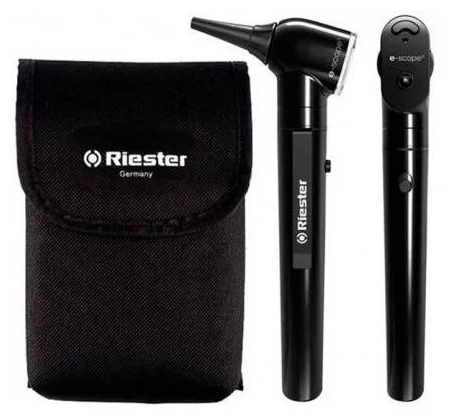 Oto-oftalmoscopio iluminación directa 2,5v E-scope Riester