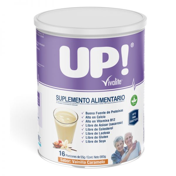 Suplemento Vivalite Up! Vainilla Caramelo 900G