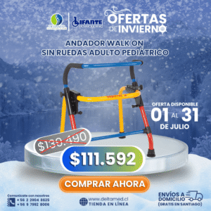 Andador walk on sin ruedas adulto pediátrico - Deltamed