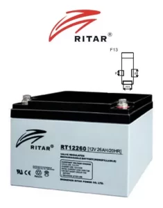 Bateria Silla De Ruedas Ritar 12V X 26Ah 1 Bateria Silla De Ruedas Ritar 12V X 26Ah
