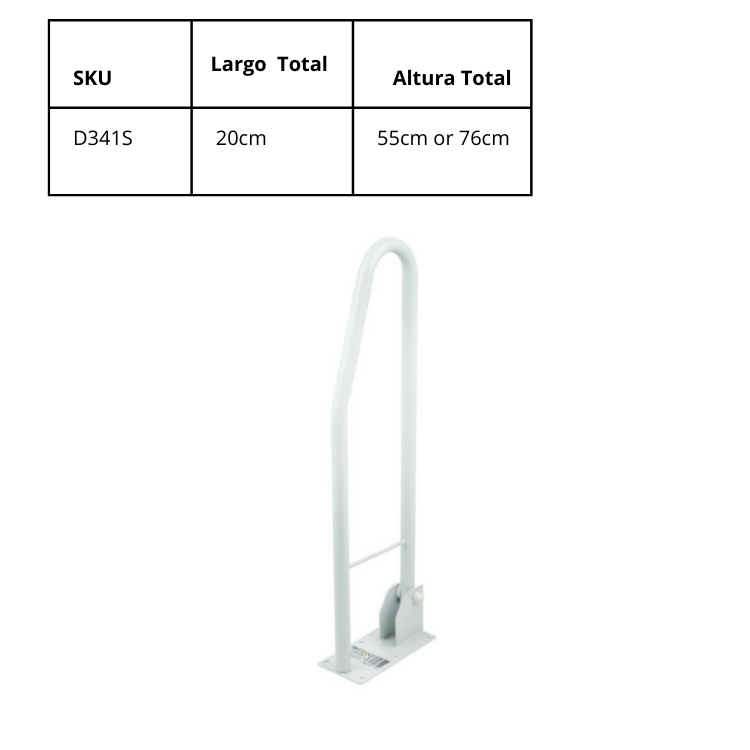 Barra Abatible De Baño 55Cm D341S