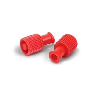 Tapa de obturación roja macho hembra Cranberry 100 unidades