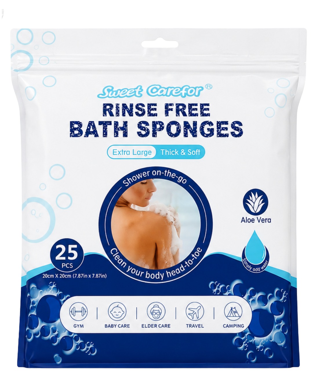Esponja de baño sin enjuague Lavetta